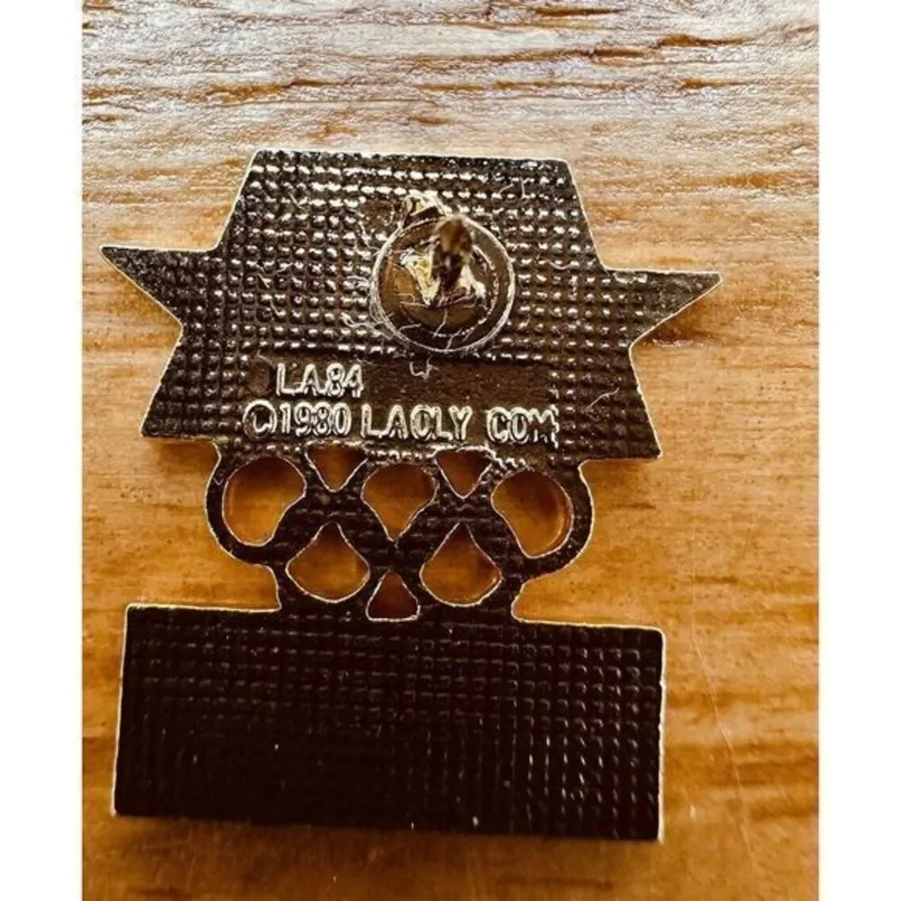 Vintage Times Mirror Team USA Olympics 1984 Lapel Pin Red White‎ & Blue 3/4